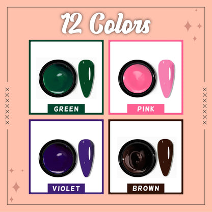 12 Color-Craze Gel-Nagellack