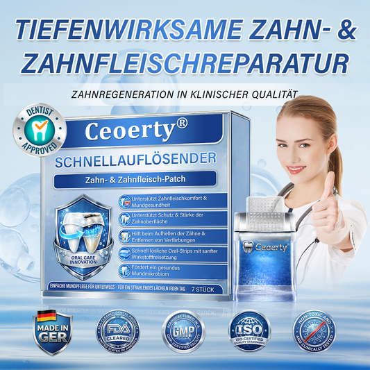 Dein Lächeln🦷Ceoerty® Zahn- und Zahnfleischpflege – schnell lösliches Mikronadel-Pflaster✨ (𝟓-𝐢𝐧-𝟏 💎 𝐙𝐚𝐡𝐧𝐬𝐜𝐡𝐦𝐞𝐥𝐳 & 𝐃𝐞𝐧𝐭𝐢𝐧 𝐖𝐢𝐞𝐝𝐞𝐫𝐚𝐮𝐟𝐛𝐚𝐮𝐞𝐧 • 𝐙𝐚𝐡𝐧𝐟𝐥𝐞𝐢𝐬𝐜𝐡 𝐒𝐭ä𝐫𝐤𝐞𝐧 • 𝐙𝐚𝐡𝐧𝐬𝐭𝐞𝐢𝐧 & 𝐌𝐮𝐧𝐝𝐠𝐞𝐫𝐮𝐜𝐡 𝐁𝐞𝐬𝐞𝐢𝐭𝐢𝐠𝐞𝐧 • 𝐙ä𝐡𝐧𝐞 𝐀𝐮𝐟𝐡𝐞𝐥𝐥𝐞𝐧 • 𝐙𝐚𝐡𝐧𝐞𝐦𝐩𝐟𝐢𝐧𝐝𝐥𝐢𝐜𝐡𝐤𝐞𝐢𝐭 𝐒𝐭𝐨𝐩𝐩𝐞𝐧)