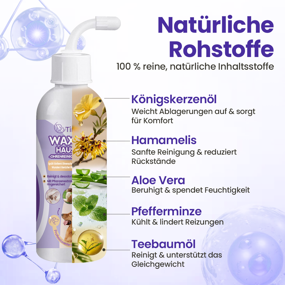 Timilk® WaxLift Haustier-Ohrenreinigungslösung