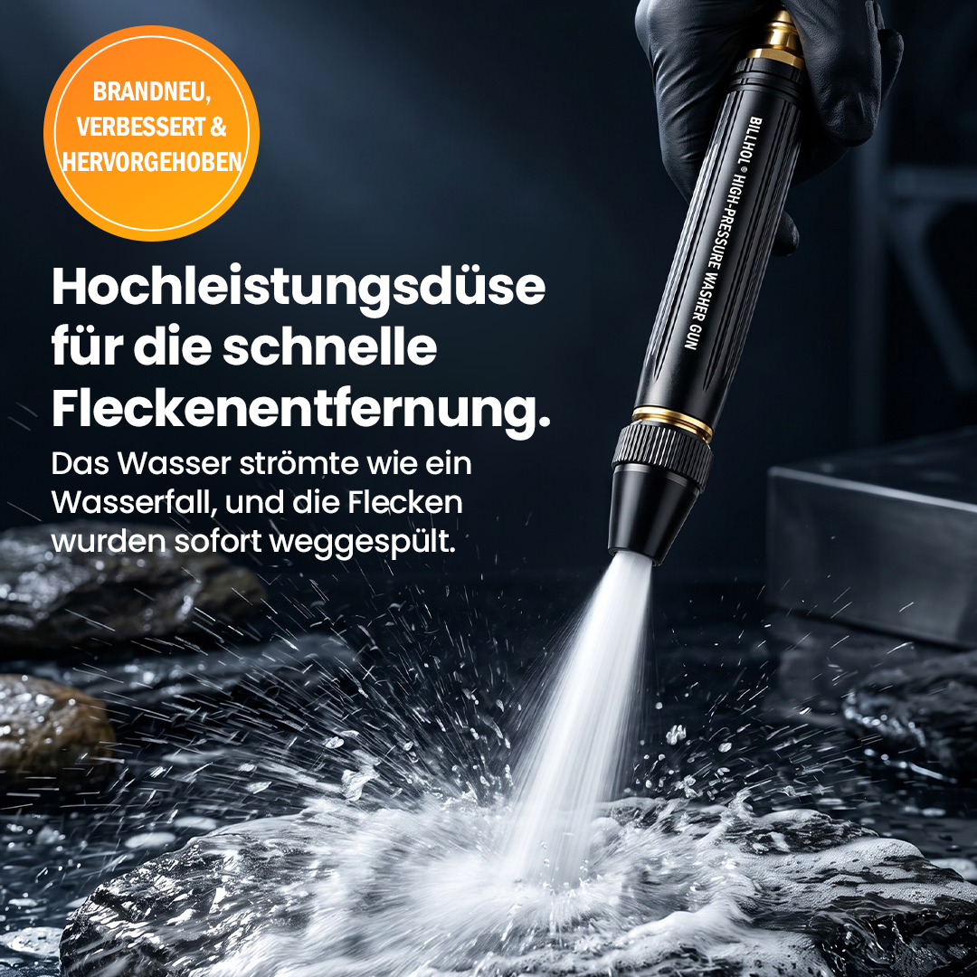 Billhol® StormBlast Hochdruck-Reinigungspistole💥💥Duo-Funktionsdüsen für die sekundenschnelle Reinigung verschiedenster Oberflächen