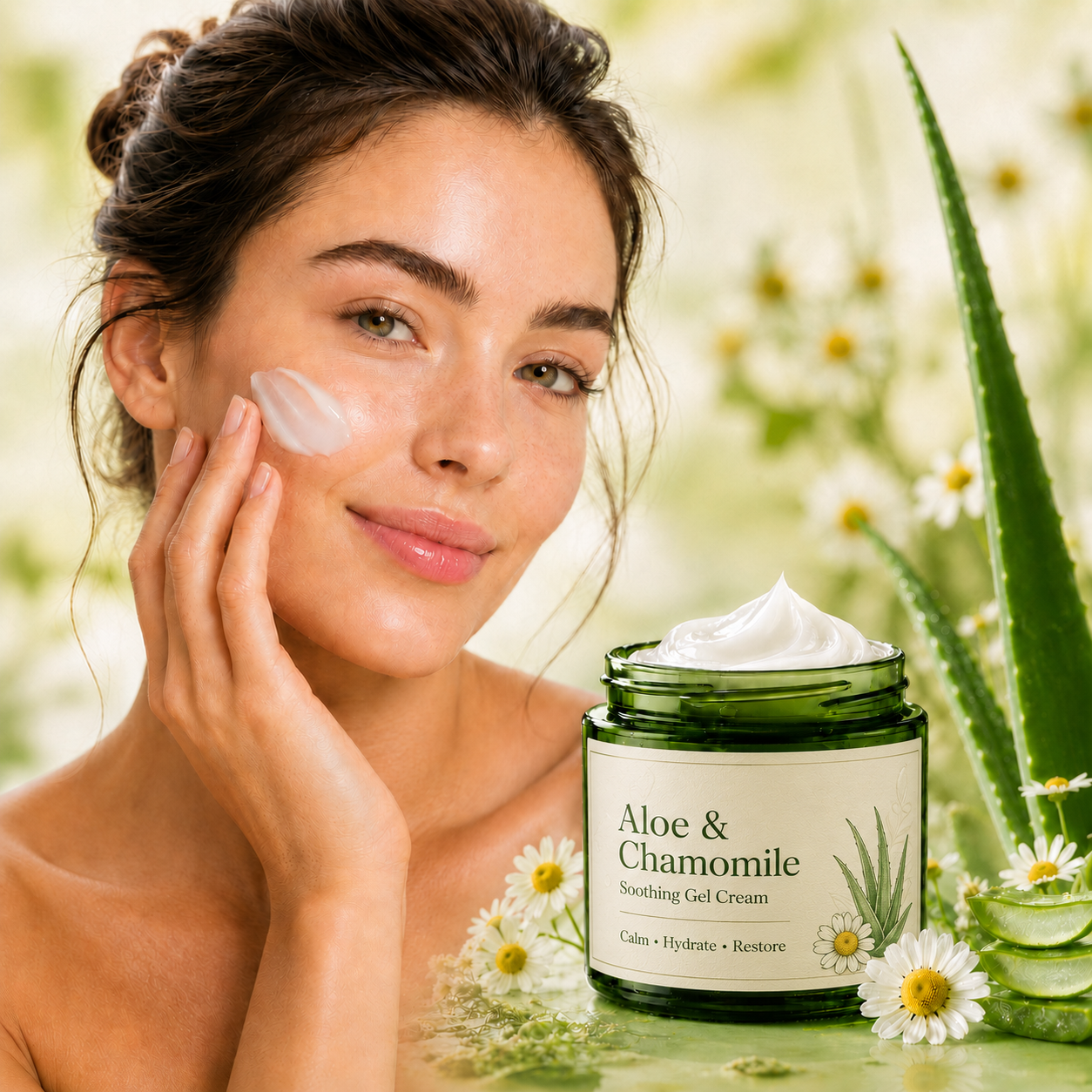 Beruhigende Gel-Creme mit Aloe Vera & Kamille