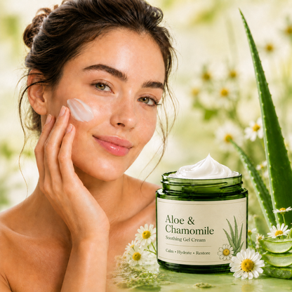 Beruhigende Gel-Creme mit Aloe Vera & Kamille