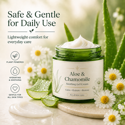 Beruhigende Gel-Creme mit Aloe Vera & Kamille