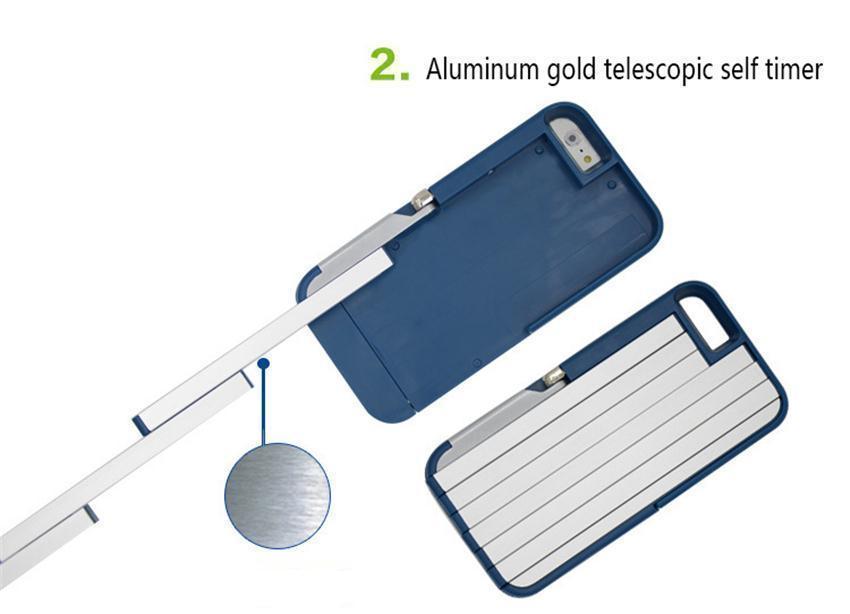 3-in-1-Aluminium-Selfie-Stick-Hülle für iPhone